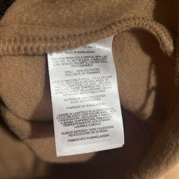 Columbia Black and Brown Fleece Jacket size Large - Picture 3 of 4